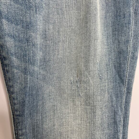 Express ankle super skinny mid rise color block jeans size 8s - Picture 5 of 16